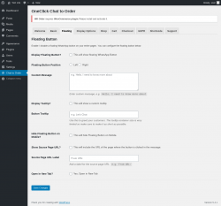 Page screenshot: Chat to Order → Floating
