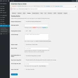 Page screenshot: Chat to Order → Floating