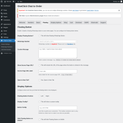 Page screenshot: Chat to Order → Floating