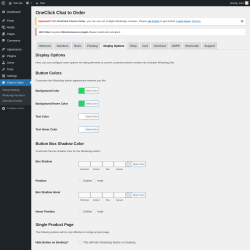 Page screenshot: Chat to Order → Display Options