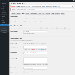 Page screenshot: Chat to Order → Basic