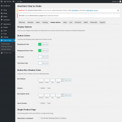 Page screenshot: Chat to Order → Display Options
