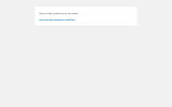Page screenshot: WordPress › Error
