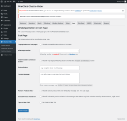Page screenshot: Chat to Order → Cart