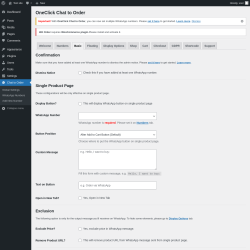 Page screenshot: Chat to Order → Basic