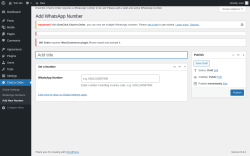 Page screenshot: Chat to Order → Add New Number