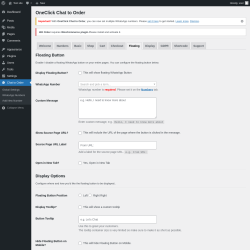 Page screenshot: Chat to Order → Floating