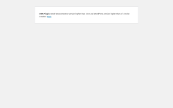 Page screenshot: WordPress › Error