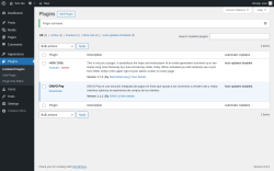 Page screenshot: Plugins &lsaquo; Test site &mdash; WordPress