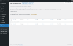 Page screenshot: OOPSpam Anti-Spam → Form Ham Entries