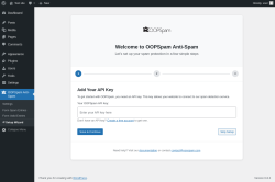 Page screenshot: OOPSpam Anti-Spam