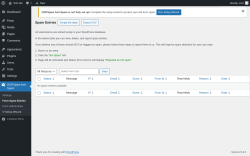 Page screenshot: OOPSpam Anti-Spam → Form Spam Entries