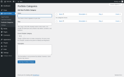 Page screenshot: Opal Portfolio &rarr; Portfolio Categories