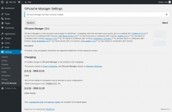 Page screenshot: Settings → OPcache Manager → About
