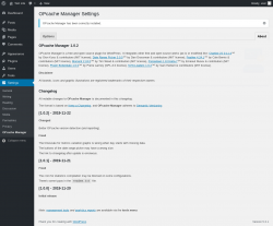 Page screenshot: Settings → OPcache Manager → About