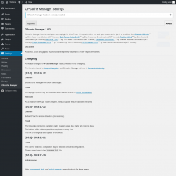 Page screenshot: Settings → OPcache Manager → About