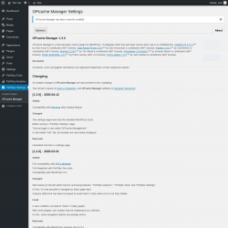 Page screenshot: PerfOps Settings → OPcache Manager → About