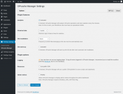 Page screenshot: PerfOps Settings → OPcache Manager