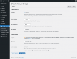 Page screenshot: PerfOps Settings → OPcache Manager
