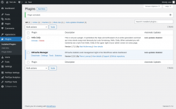 Page screenshot: Plugins ‹ Test site — WordPress