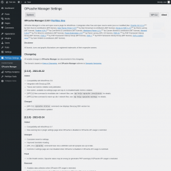 Page screenshot: PerfOps Settings → OPcache Manager → About