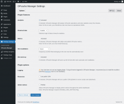 Page screenshot: PerfOps Settings → OPcache Manager
