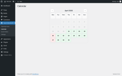 Page screenshot: OpenCalendarKit &rarr; Calendar
