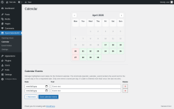 Page screenshot: OpenCalendarKit &rarr; Calendar