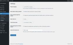 Page screenshot: OpenCalendarKit &rarr; Settings