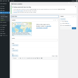 Page screenshot: Open User Map &rarr; Add new Location