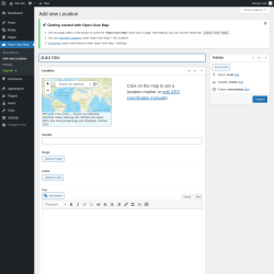 Page screenshot: Open User Map &rarr; Add new Location