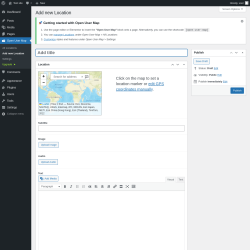 Page screenshot: Open User Map &rarr; Add new Location