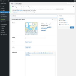 Page screenshot: Open User Map &rarr; Add new Location