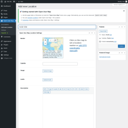 Page screenshot: Open User Map &rarr; Add new Location