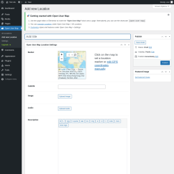 Page screenshot: Open User Map &rarr; Add new Location
