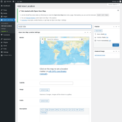 Page screenshot: Open User Map &rarr; Add new Location