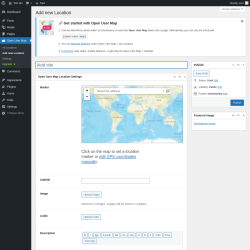 Page screenshot: Open User Map &rarr; Add new Location