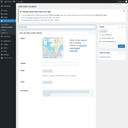 Page screenshot: Open User Map &rarr; Add new Location