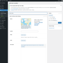 Page screenshot: Open User Map &rarr; Add new Location