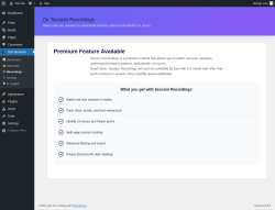 Page screenshot: Opti-Behavior  &rarr;  Recordings