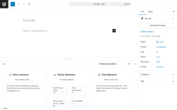 Page screenshot: Add Post &lsaquo; Test site &mdash; WordPress