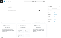 Page screenshot: Add Page &lsaquo; Test site &mdash; WordPress