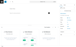Page screenshot: Add Post &lsaquo; Test site &mdash; WordPress