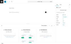 Page screenshot: Add Page &lsaquo; Test site &mdash; WordPress