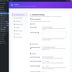 Page screenshot: Opti-Behavior  &rarr; Settings
