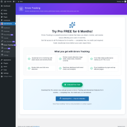 Page screenshot: Opti-Behavior  &rarr; Errors TrackingPRO