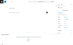 Page screenshot: Add Post &lsaquo; Test site &mdash; WordPress
