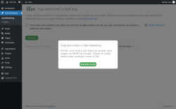 Page screenshot: Opti Marketing &lsaquo; Test site &mdash; WordPress
