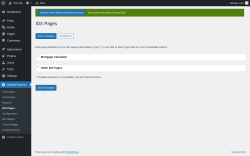 Page screenshot: Optima Express → IDX Pages
