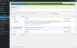 Page screenshot: Plugins ‹ Test site — WordPress
